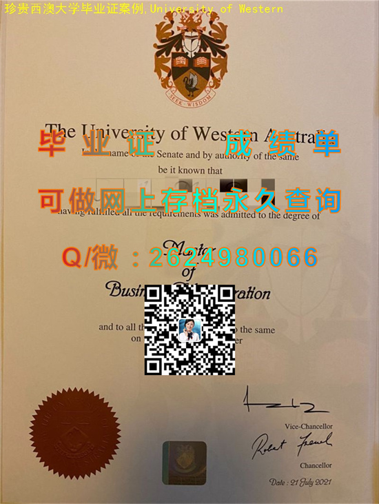 澳大利亚西澳大学毕业证成绩单样本|University of Western Australia diploma|澳大利亚UWA文凭制作）