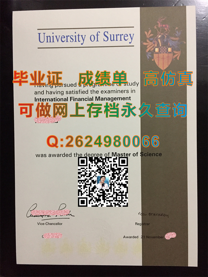 英国萨里大学毕业证实拍.jpg